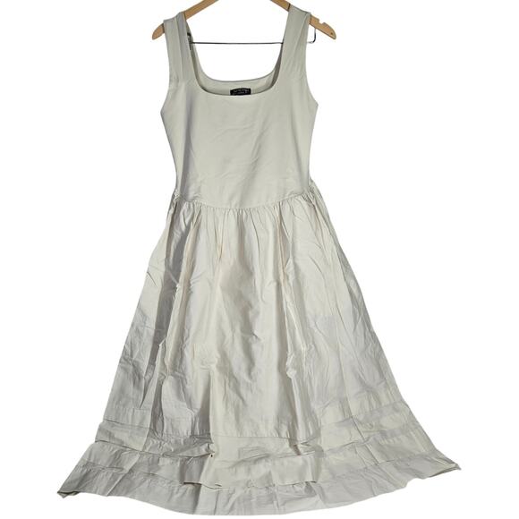 J. Crew Drop-waist mixy dress in Natural CJ497 M NWT - Picture 1 of 10